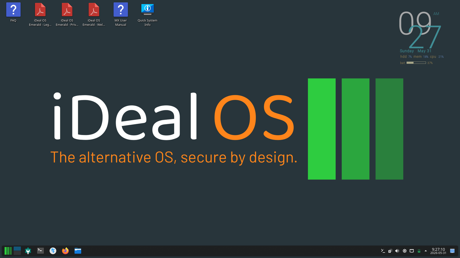 iDeal OS Desktop Preview